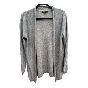 Chico's Gray Open-Front Cardigan